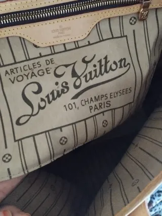Bolso Louis Vuitton Beige y Marrón