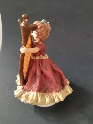 Carillon bambina arpa anni 70