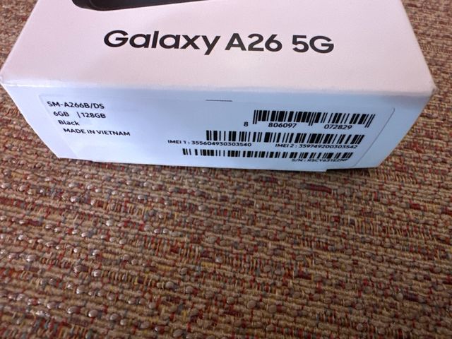 Samsung Galaxy A26 5G Nero