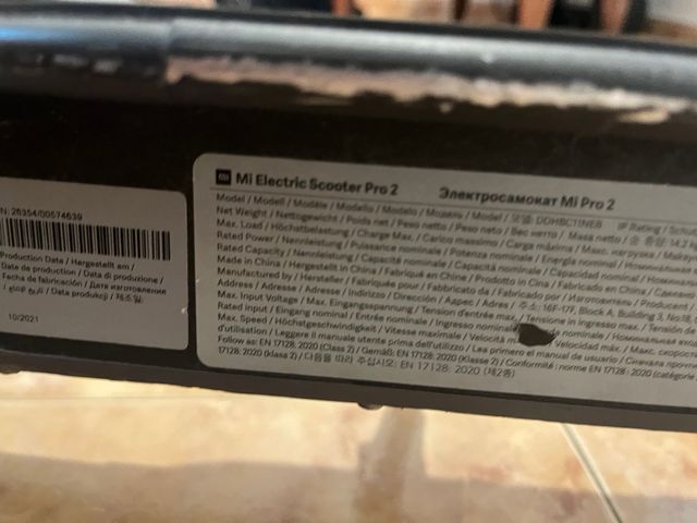 Patinete Xiaomi Pro 2