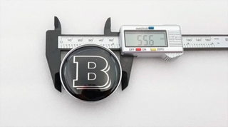 EMBLEMA LOGO CAPOT MERCEDES BENZ BRABUS 56 mm