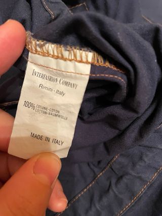 Giacca Converse stile vintage blu e gialla