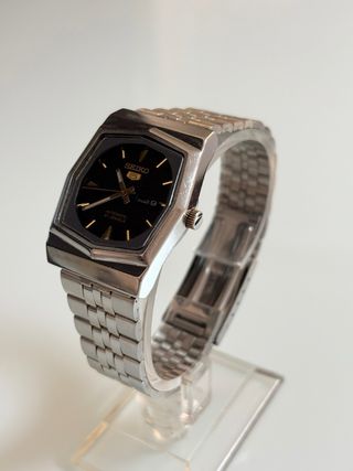 Seiko 5 Vintage Automático | Raro Diseño Hexagonal
