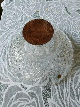 Alzata cristallo e argento 925