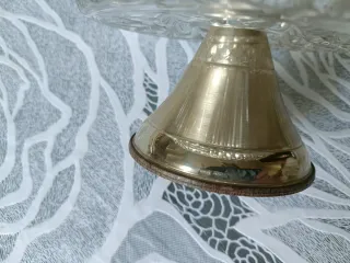 Alzata cristallo e argento 925