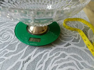 Alzata cristallo e argento 925