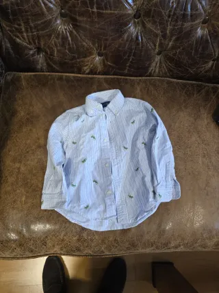 Camisa Ralph Lauren Rayas Verdes T3