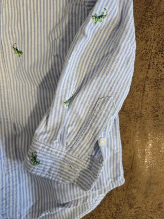 Camisa Ralph Lauren Rayas Verdes T3