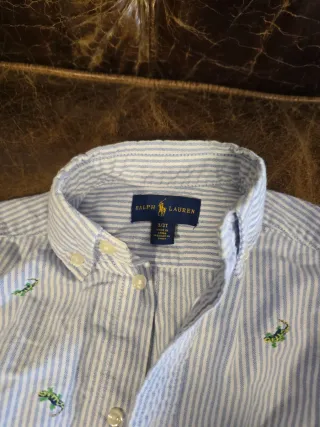 Camisa Ralph Lauren Rayas Verdes T3