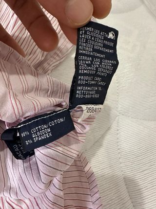 Camicia Tommy Hilfiger a righe rosa