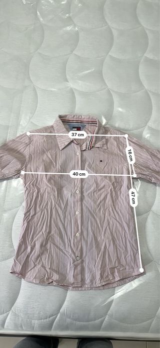 Camicia Tommy Hilfiger a righe rosa