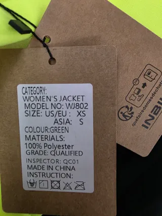 Chaqueta INBIKE Neón Talla XS/S