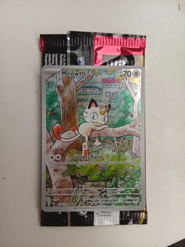 Carta Pokémon Meowth Full Art 106/094
