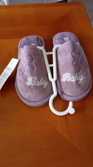 Ciabattine da donna da camera lilla