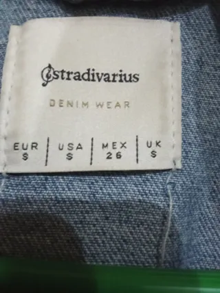 Chaqueta vaquera S con flecos plateados