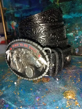 Hebilla Cinturón Biker Born to be Free 125