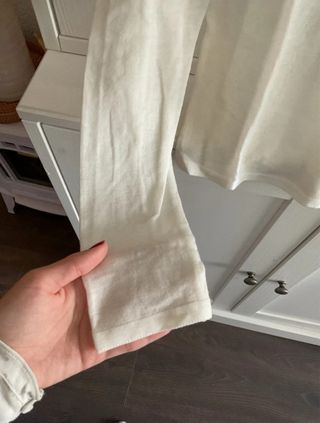 Camiseta Massimo Dutti Blanca Manga Larga