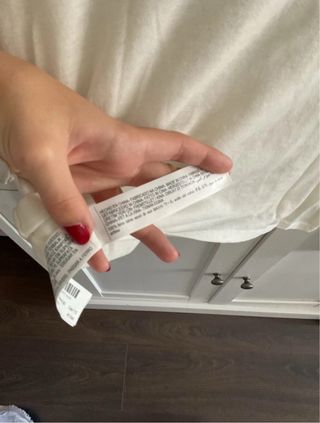 Camiseta Massimo Dutti Blanca Manga Larga