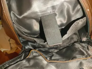 Mochila Marrom . Artesanal