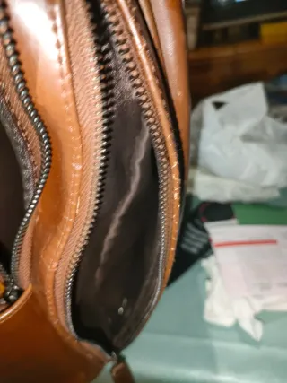 Mochila Marrom . Artesanal