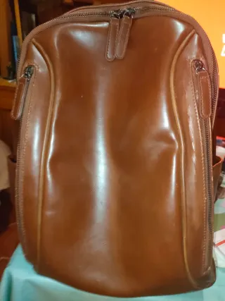 Mochila Marrom . Artesanal