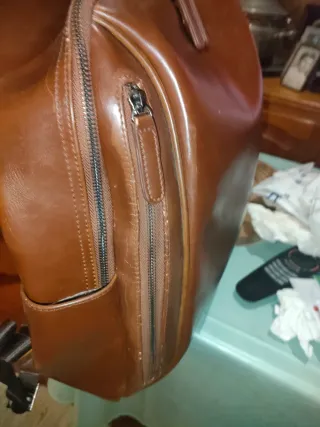 Mochila Marrom . Artesanal