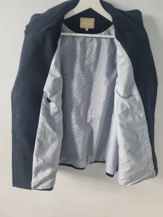 Chaquetón paño azul militar