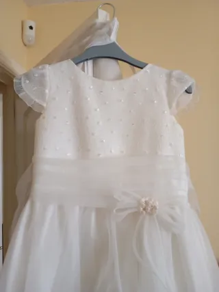 Vestido de Comunión Niña Blanco