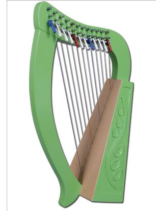Arpa baby 12 cuerdas verde