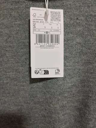 Jersey Mango gris talla S
