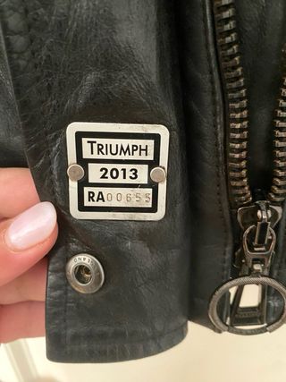 Chaqueta Biker Belstaff Triumph Mujer Negra
