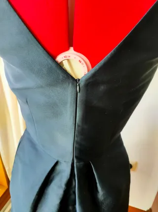 Vestido ceremonia Pedro del Hierro azul oscuro