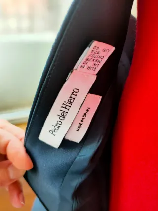 Vestido ceremonia Pedro del Hierro azul oscuro