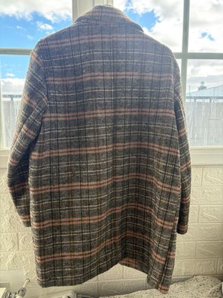 Abrigo oversize Easy Wear cuadros