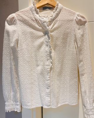 Camisa blanca bordada Polin et Moi T S