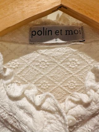 Camisa blanca bordada Polin et Moi T S