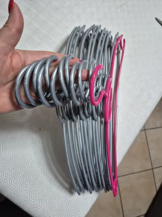 Grucce appendiabiti 1 rosa e 12 argento