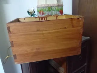 Cassettiera vintage anni '60 in legno