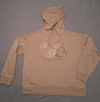 Sudadera niña beige Mickey Mouse