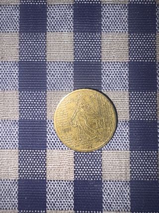 Moneda 50 céntimos Francia 2001
