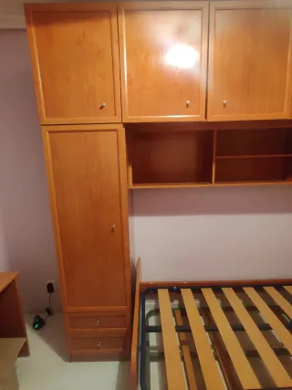 Dormitorio completo madera