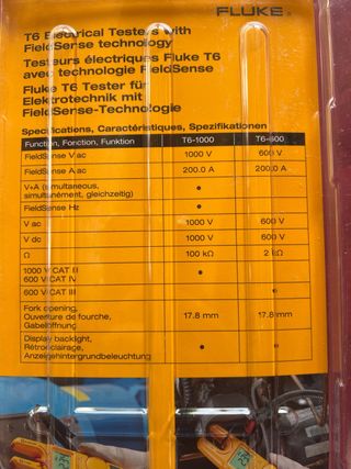 Comprobador Eléctrico Fluke T6-600