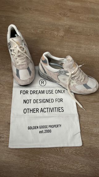 Golden Goose Dad Star Beige/Plata