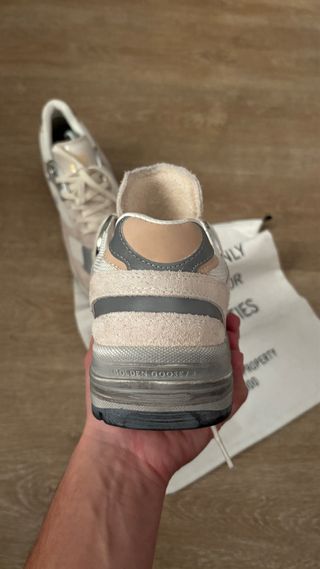 Golden Goose Dad Star Beige/Plata