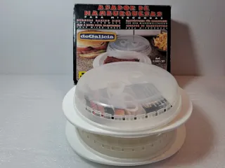 Asador de Hamburguesas para Microondas