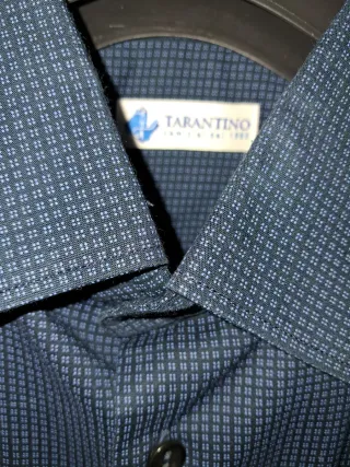 Camicia uomo blu manica lunga