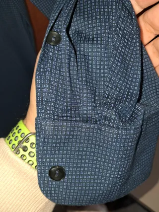 Camicia uomo blu manica lunga