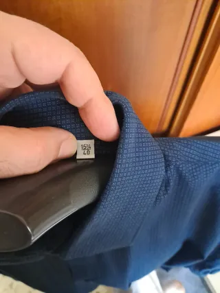 Camicia uomo blu manica lunga