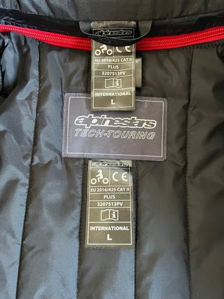 Chaqueta Moto Alpinestars + Espaldera