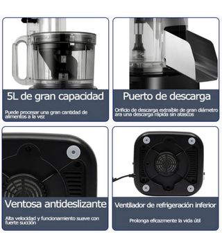 Picador Verduras Eléctrico 5L